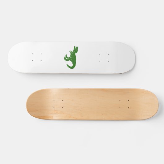 T rex dinosaur - Kies achtergrondkleur Persoonlijk Skateboard (Horizontaal)