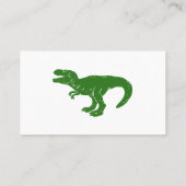 T rex dinosaur - Kies achtergrondkleur Visitekaartje (Achterkant)