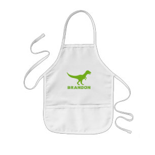 T-rex dinosaur kinder apron met aangepaste jongens kinder schort