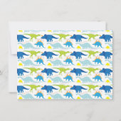 T Rex Dinosaur kinderen Birthday Party Kaart (Achterkant)