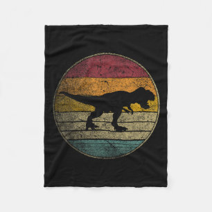 T Rex Dinosaur - Love Vrouwen Kinder Mannen Retro Fleece Deken