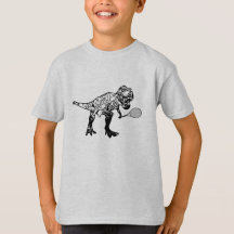 T-Rex Dinosaur met Tennis Racket Kinder