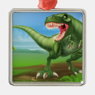 T Rex Dinosaur Metalen Ornament
