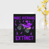 T Rex Dinosaur Monster Truck Make Overdosering Uit Kaart (Gele Bloem)