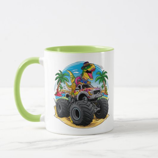 T-Rex Dinosaur Monster Truck Mok (Links)
