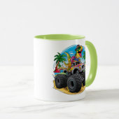 T-Rex Dinosaur Monster Truck Mok (Voorkant rechts)