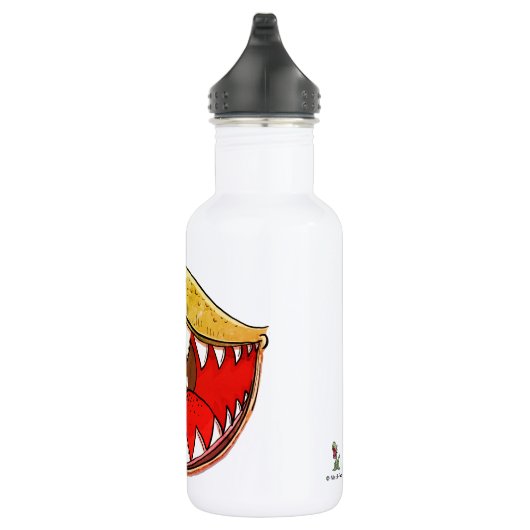 T-rex Dinosaur Mouth Kinder Cartoon Gele Naam Waterfles (Rechts)