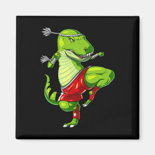 T-rex Dinosaur Muay Thai Boksen Karate Martial Art Magneet