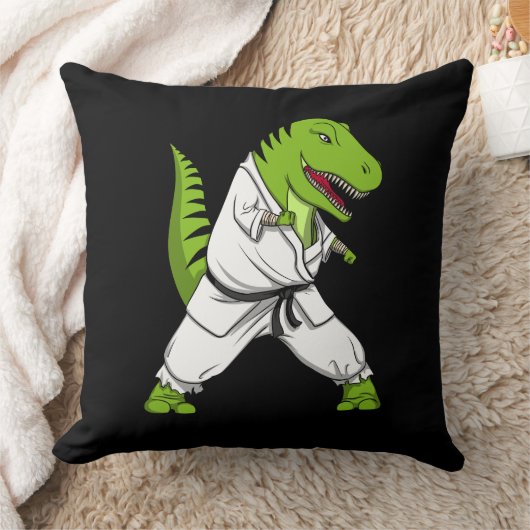 T-Rex Dinosaur Ninja Martial Arts Karate Kussen (Deken)