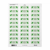 T-Rex Dinosaur Ontwerp Retouradres Etiket (Full Sheet)