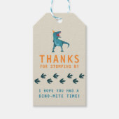 T-Rex Dinosaur Party Favor Cadeaulabel (Voorkant)
