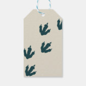 T-Rex Dinosaur Party Favor Cadeaulabel (Achterkant)