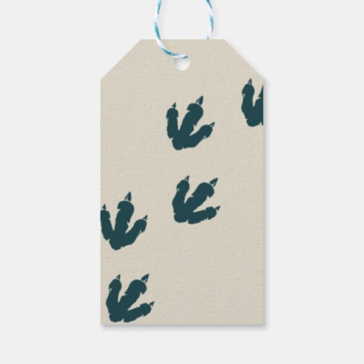 T-Rex Dinosaur Party Favor Cadeaulabel (Achterkant)