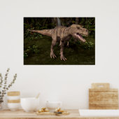 T-Rex Dinosaur Poster (Keuken)