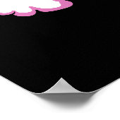 T-Rex Dinosaur Riding Magical Unicorn Rainbow Poster (Hoek)