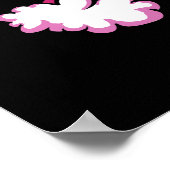 T-Rex Dinosaur Riding Unicorn Birthday Party Poster (Hoek)