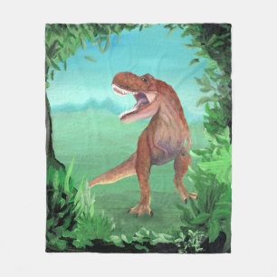 T-Rex Dinosaur Roar Fleece Deken