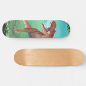 T-Rex Dinosaur Roars Beach Skateboard (Horizontaal)