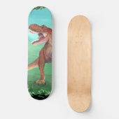 T-Rex Dinosaur Roars Beach Skateboard (Voorkant)
