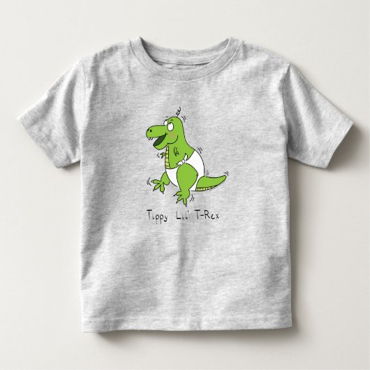 T-Rex Dinosaur Schattigee Baby Cartoon Kinder Shirts (Voorkant)