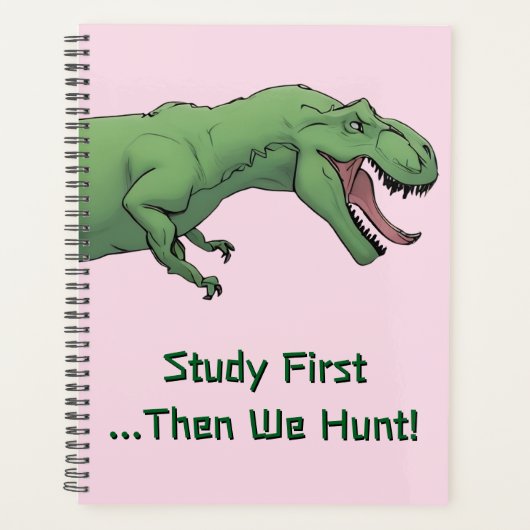 T-Rex Dinosaur School Softcover School Planner (Voorkant)
