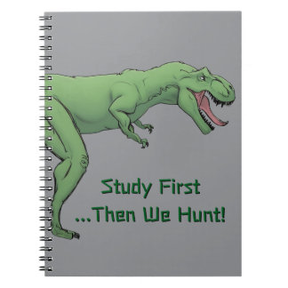 T-Rex Dinosaur School Spiral Notitieboek Papier
