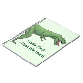 T-Rex Dinosaur School Spiral Notitieboek Papier (Linkerzijde)