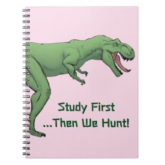 T-Rex Dinosaur School Spiral Notitieboek Papier