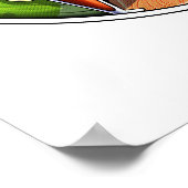 T-Rex Dinosaur Shark Arm Wrestling Poster (Hoek)