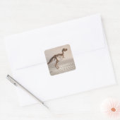 T. rex Dinosaur Skelet stickers (Envelop)
