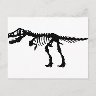 T Rex Dinosaur Skeleton Briefkaart