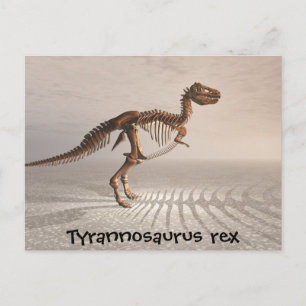 T. rex Dinosaur Skeleton briefkaart