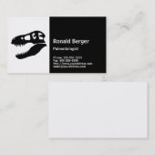 T-rex Dinosaur Skull van Paleontoloog Visitekaartje (Voorkant / Achterkant)