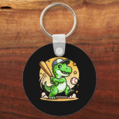 T-rex Dinosaur slaat zachte speler jongens meisjes Sleutelhanger (Voorkant)