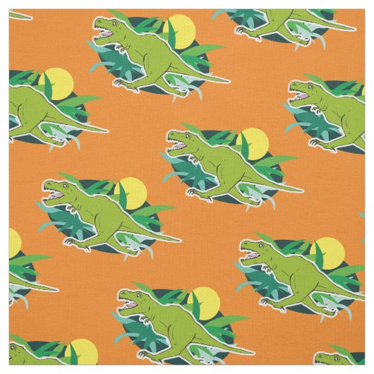 T rex Dinosaur Stof (Swatch)