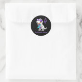 T-rex Dinosaur Suicide Prevention Awareness Day (D Ronde Sticker (Tas)