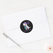 T-rex Dinosaur Suicide Prevention Awareness Day (D Ronde Sticker (Envelop)