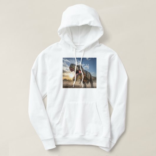 T-Rex Dinosaur Sweater | Felle Prehistorische Ontw (Design voorkant)