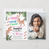 T-Rex Dinosaur Theme Kaart (Voorkant)