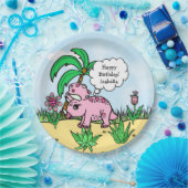 T-Rex Dinosaur Thmed Birthday Borden Papieren Bordje (Feest)