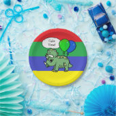 T-Rex Dinosaur Thmed Birthday Borden Papieren Bordje (Feest)