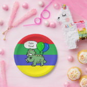 T-Rex Dinosaur Thmed Birthday Borden Papieren Bordje (Feest)
