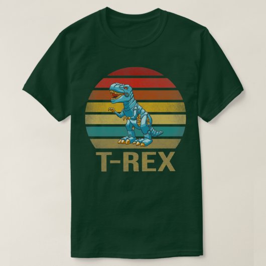T Rex Dinosaur TRex Robot Dino RoboRex3 T-shirt (Design voorkant)