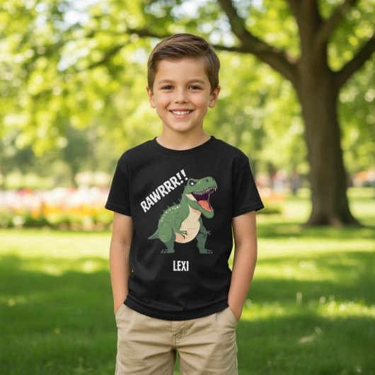 T-Rex Dinosaur Tyrannosaurus Rex Aangepaste naam T-shirt