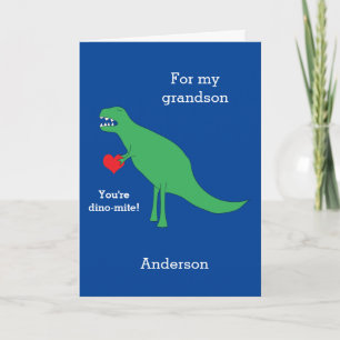 T-rex Dinosaur-Valentijnsdag Kaart