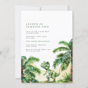 T-Rex Dinosaur Verjaardag Kaart