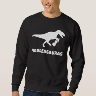 T-Rex Dinosaur Violist Viool Fiddle Muziek Instr Trui