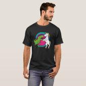 T Rex Dinosaur VS Unicorn  Animal T-shirt (Voorkant volledig)