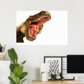 T Rex Dinosaur Wall Mural Poster Kinder Room (Thuiskantoor)