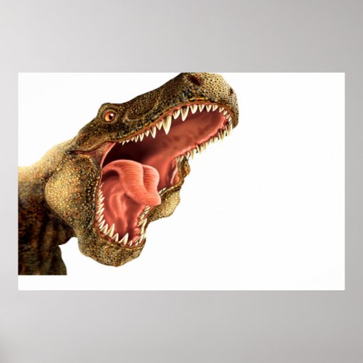 T Rex Dinosaur Wall Mural Poster Kinder Room (Voorkant)